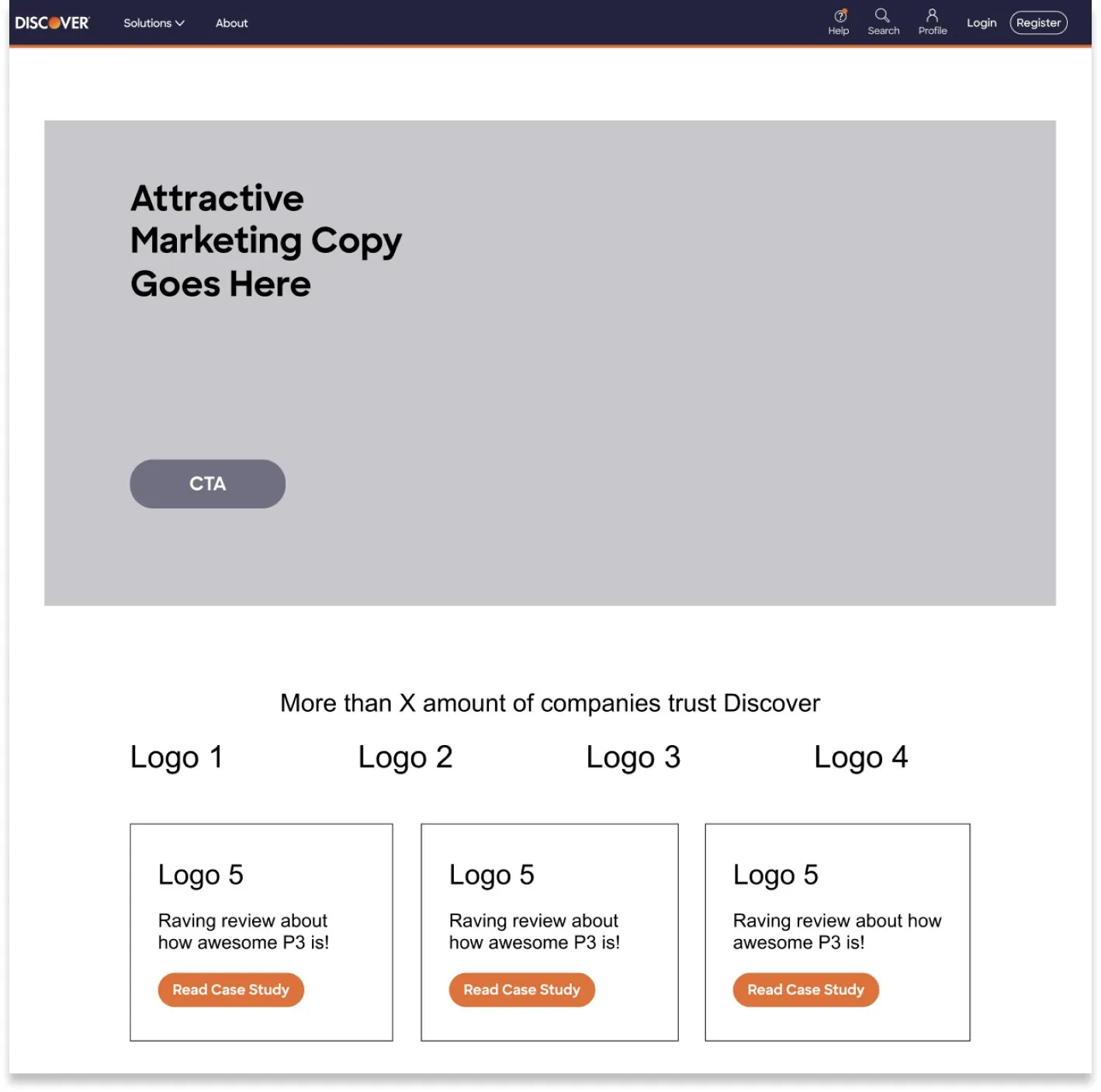 Wireframe of the partner onboarding flow.