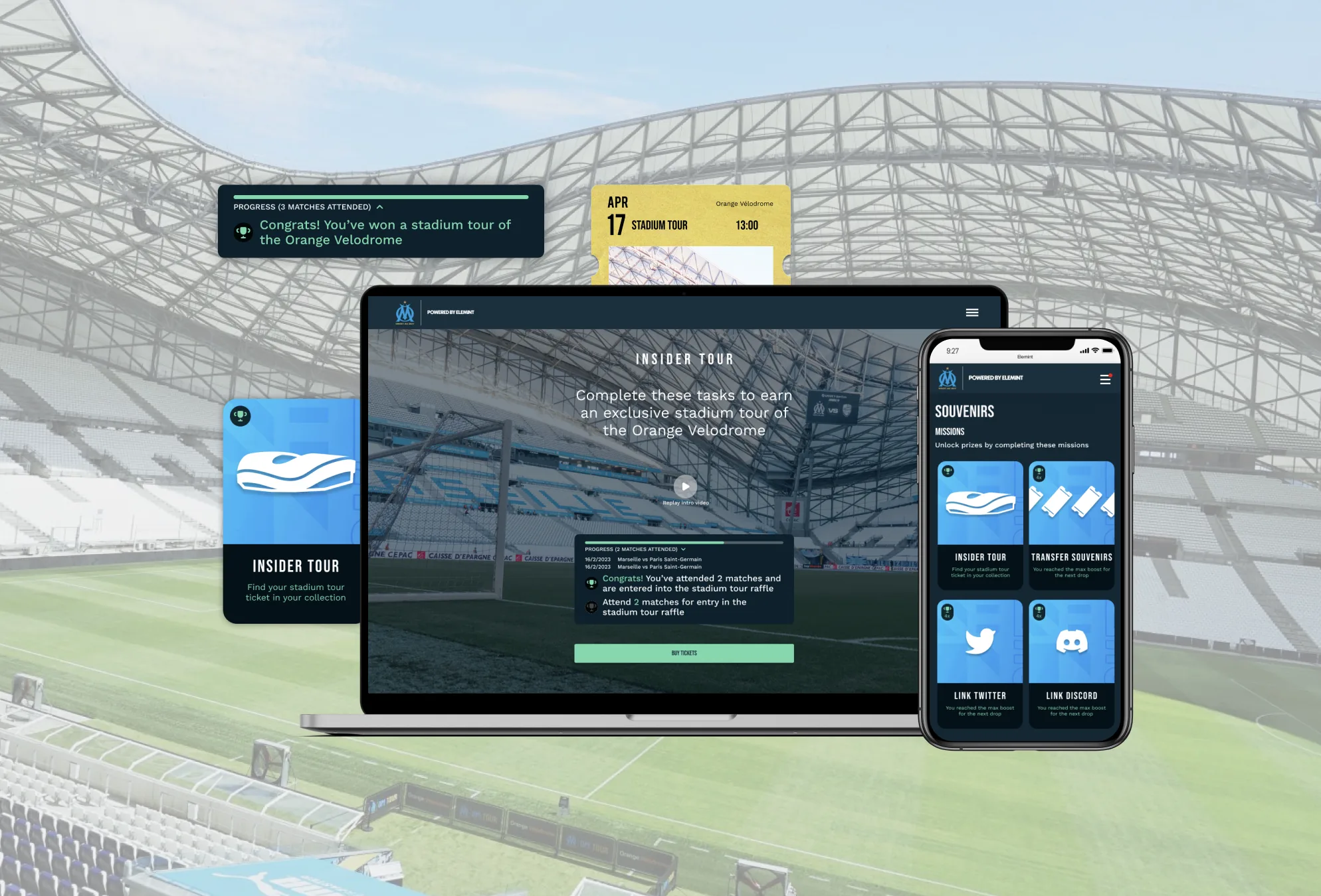 Olympique de Marseille project cover.